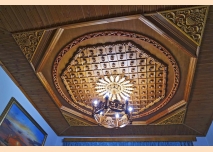 Unique carved ceiling