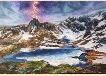 ”Миг преди бурята”, връх Харамията с езерото Близнака